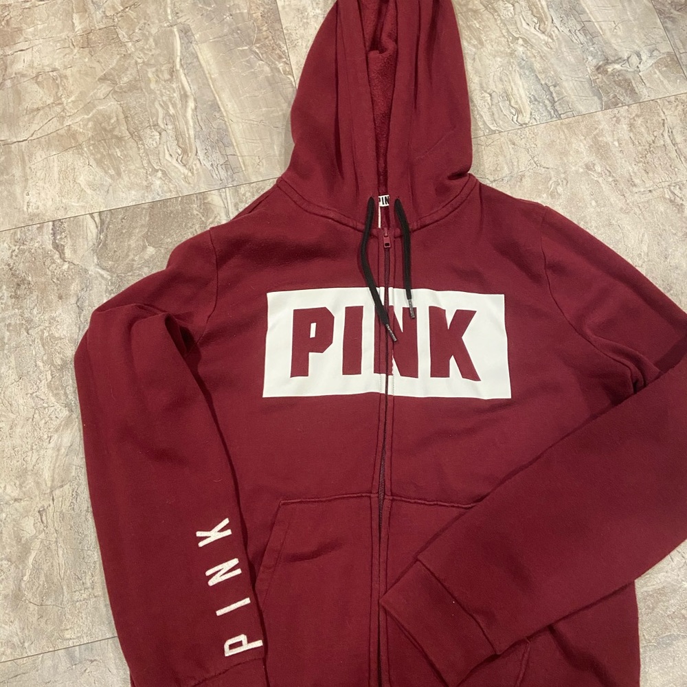 maroon PINK sweatshirt